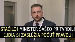 Stačilo! Kamil Šaško pritvrdil! Ľudia si zaslúžia počuť pravdu