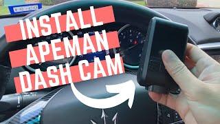 I Review and Install this $60 APEMAN C550 Dash Camera in under 5 mins! (& Video Quality Test!)