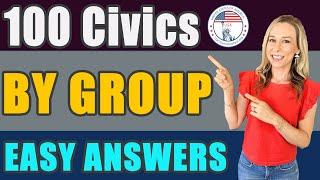 U.S. Citizenship Official USCIS 100 Civics Questions 2008 version BY GROUP