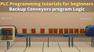 back up conveyors programming in PLC || PLC Programming Tutorials for Beginners