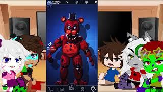 FNAF security breach react to other FNAFS! || gacha || hailovekyuu