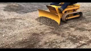 1968 STRUCK MD45 Mini Dozer grading stone driveway Bangor Pa