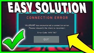 HOW TO FIX VALORANT VAN 1067 ERROR CODE BEST AND EASIEST SOLUTION!