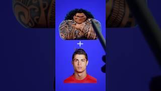 I turned Ronaldo into  Maui  from Moana  #shorts #moana