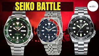 SEIKO vs КИТАЙ / SEIKO SKX009 vs SEIKO-5 SPORTS vs STEELDIVE