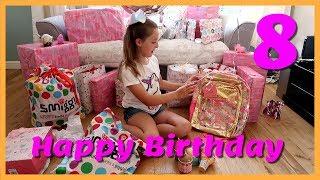 HAPPY BIRTHDAY - MAISIE OPENING PRESENTS