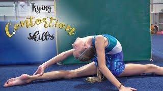 Gymnast Tries Contortion Skills| Kaia SGG