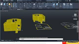 سیویل شو: نمونه ویدئو اتوکد سه بعدی - ترسیم پله سه بعدی به اضافه ترسیم حلقه!!