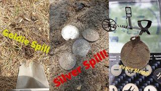 Metal Detecting a Silver Spill, Goldie Spill and games with a dog!