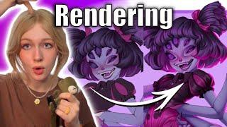 tips for RENDERING Digital Art (coloring & shading tutorial)