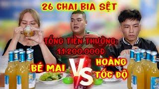 Bé Mai Và Hoàng Tốc Độ Đua Nhau Thử Thách Uống Hết 26 Chai Bia Sệt Nhận Tổng Tiền Thưởng 11.200.000Đ