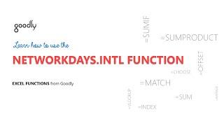 NETWORKDAYS.INTL Function in Excel