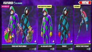 *NEW* ALL-HALLOW'S STEVE AND TRICKSY SKINS GAMEPLAY - FORTNITE TRICKS AND TREATS BUNDLE