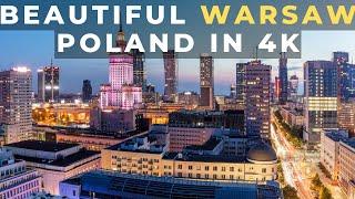 Beautiful Warsaw in 4K | Travel Poland City by Drone | Vlog