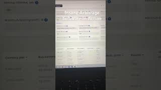 Arbitrage software in action. Second system Never needs to transfer coins! Large gains today, 1-6-25
