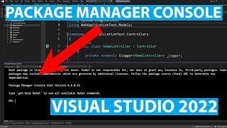 How To Open Package Manager Console in Visual Studio 2022