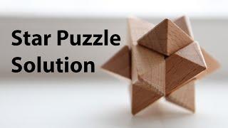 How to solve the Wooden Shooting Star Puzzle - Solution