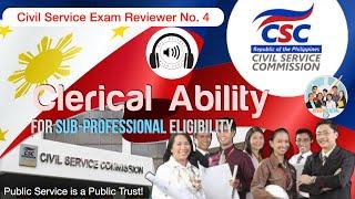 Civil Service Exam Reviewer No. 4: Clerical Ability | Review Central