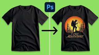 How to Place a Logo on T-shirt in Photoshop | Photoshop Tutorial