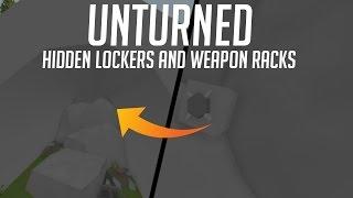 Unturned - HIDDEN LOCKERS and WEAPON RACK in RUSSIA!