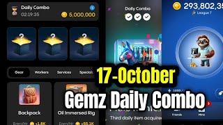 Gemz Daily Combo 17 October | Gemz Daily Code 17 October | Daily Combo Today