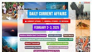 GKToday Current Affairs 2- 3 February, 2025