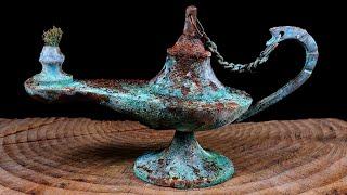 Magically Beautiful Aladdin's lamp - Restoration ASMR