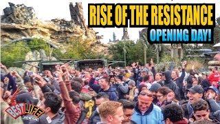 Star Wars Rise of the Resistance Opening Day at Disneyland! Our Full 18 Hour Experience
