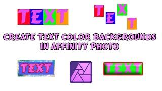  Create Stunning Text Backgrounds with Ease in Affinity Photo! ️