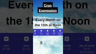 Cron Expression | Every Month on the 15th at Noon