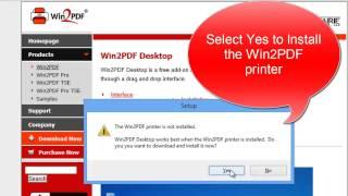 How to Download and Install the Win2PDF Desktop App from the Microsoft Windows Store.