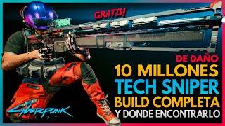  Cyberpunk 2077 | 10 MILLONES DE DAÑO! | Build de TECNO SNIPER | como conseguir armas legendarias