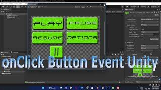 How to make click button and load scene in Unity.