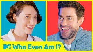 John Krasinski & Phoebe Waller-Bridge *Try* To Guess Their Co-stars In “Who Even Am I?”| MTV Movies