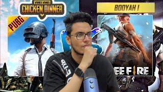 PUBG Mobile vs Garena Free Fire - Chicken Dinner vs Booyah!!