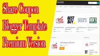 Gift Free - Blog Coupon Blogger Template Premium Version