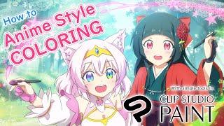 [How to]Anime Style Coloring with CLIP STUDIO PAINT