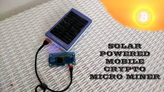 Solar Powered mobile Crypto micro miner on raspberry PI upgraded from ImineBlocks