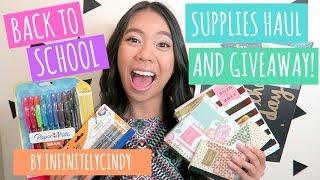 Back to School Supplies Haul! infinitelycindy