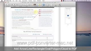 [Mac PDF Editor] How to Draw Arrow/Line/Oval and other Shapes on PDF pages?