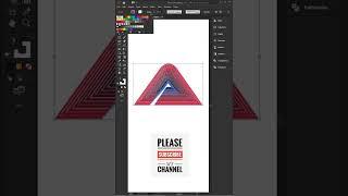 Design Letter A with blend tool | #shorts #illustrator #youtubeshorts