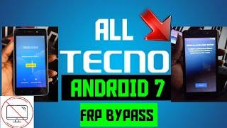 Tecno wx3p Frp Bypass | All Tecno Android 7 Google Account Bypass || YouTube Update Fix