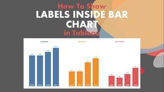 How To Show Labels Inside A Bar Chart in Tableau