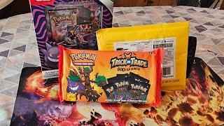 Trick or treat booster bundle, Dark Powers Ex special collection and PokePair mail!