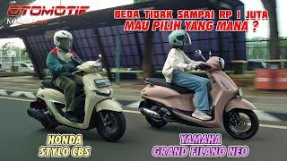 KOMPARASI | Honda Stylo CBS vs Yamaha Grand Filano Neo | Varian Terendah Skutik Retro Bergaya Eropa