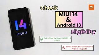 How To Check MIUI 14 & Android 13 eligibility and update it.