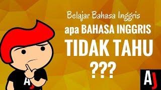 Apa bahasa Inggrisnya "Saya tidak tahu"