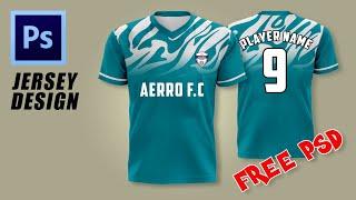 FREE PSD \\ How to Create Jersey Mokup Design using Photoshop