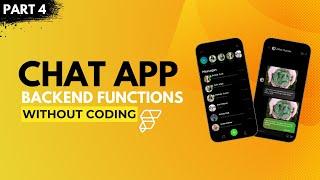 Set Backend Functions Without Coding for Chat App! - @FlutterFlow #nocode