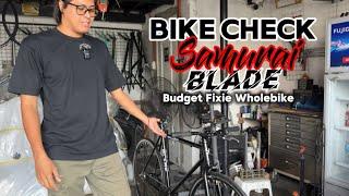 SAMURAI Blade Budget Fixie / Fixed Gear Wholebike